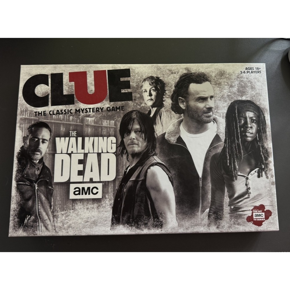 Clue: The Walking Dead AMC Board Game USAopoly 2017 Complete Used Set